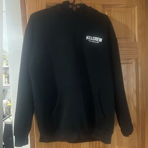 Kill Crew Black Hoodie with White Logo